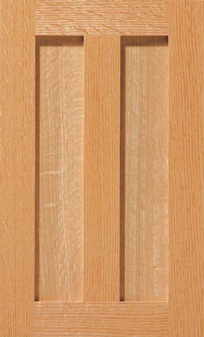 Light wood cabinet door with a vertical panel design and visible wood grain texture.